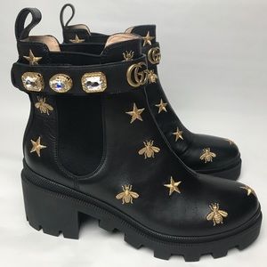 gucci boots with bee